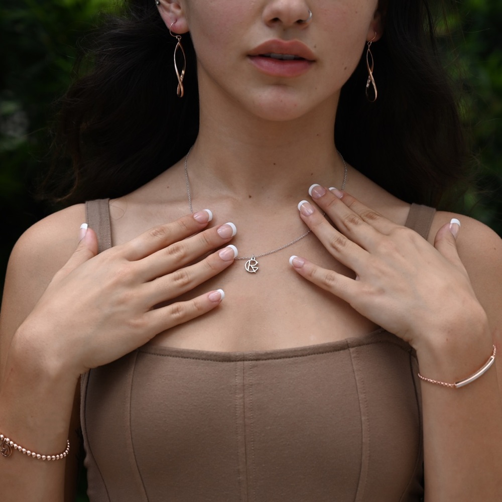 RG RoseGold Pendant Necklace